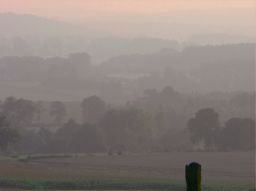 Coucher de soleil sur le bocage du boulonnais